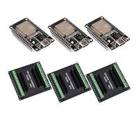 diymore 3PCS for ESP32 Development Board Bluetooth Module + 30PIN ESP32 Breakout Boards,2.4 GHz WLAN WiFi CP2102 Chip Type C Microcontroller