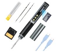 diymore 70W Smart Soldering Iron Kit, Portable Digital Soldering Iron Pen with OLED Screen, Adjustable Temperature 150-480°C, PID Control, Fast Heating,Auto Sleep, with USB-C Cable & 3 Soldering Tips