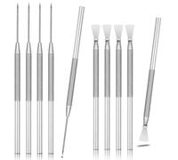 DIYOOHOMY 10 Pcs Clay Needle Tool and 7-Pin Pottery Feather Wire Texture Tools, Polymer Clay Sculpting Tools for Texturing Scoring Carving Modeling Ceramic Sculpture Detail Nail Art DIY Craft Supplies