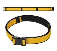 DIYPro Tool Belt with Plastic Buckle, 2-Inch Adjustable Electrician Work Belt, Adjusts to Fit a 57-Inch(145cm) Waist, Double Webbing Heavy Duty Work Tool Belt - Black and Yellow.