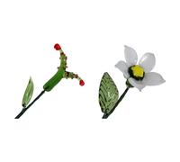 Diys Birth Flower Bouquet Flower Hand Blown Glass, December
