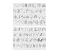 DIYs Sewing Stitching Paper - Washable Embroidery Template, Bohemian Floral Design Guide, Water-Soluble Craft Sheet, Dissolvable Stabilizer Accessory | for Towels, Cushions, Canvas Bags, Tablecloths