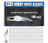 DIYSELF 100 PCS Exacto Knife Blades, SK5 Carbon Steel #11 Exacto Blades Refill Craft Art Knife Replacement Blades with Storage Case for Craft, Hobby, Scrapbooking, Stencil