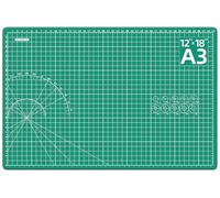 DIYSELF A3 Cutting Mat, Double Sided Craft Mat with Grid Lines, Green