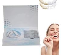 Diystar Moldable Dentures, Diystar Silicone Denture, Moldable False Teeth, Silicone Reline Denture Set, Soft and Comfortable Dentures, Upper and Lower Denture Reline Kit for Men and Women (1)
