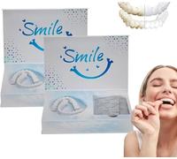 Diystars Moldable Dentures, Diystars Silicone Denture, Moldable False Teeth, Silicone Reline Denture Set, Upper and Lower Denture Reline Kit for Men and Women (2set)