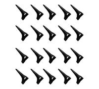 Diysupmkt 20PCS Finger Claws Rings, Cosplay Fingertip Claws Full Finger Set Vintage Nails Finger Armor Gothic Talon Metal Ring Fingertip Claw Pack for Nail Art Halloween Party (Black, Open Loop)