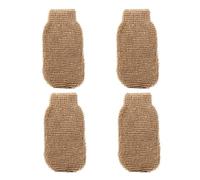 Diysupmkt 4pcs Exfoliating Body Scrubber Natural Hemp Back Scrubber Exfoliator Loofah Shower Bath Wash Deep Cleaning Glove and Strap Dead Skin Removal (C(4pc × Bath Gloves))