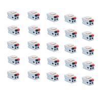 DIYTECH diyTech Speaker Keystone Jack - Spring Loaded Speaker Jack for Keystone Wall Plate, Female to Female, for Home Theater Wall Plates - White (25-Pack)