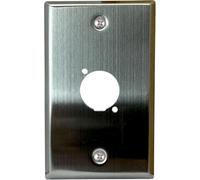 DIYTECH XLR Wall Plate Blank and XLR Panel Combo - Perfect for Professional Audio Setups in Studios, Theaters, and Conference Rooms - Easy to Install and Durable Design -1 Port Stainless Steel