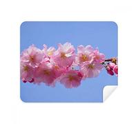 DIYthinker Blue Sky Pink Beautiful Flowers Phone Screen Cleaner Glasses Cleaning Cloth 2Pcs Suede Fabric