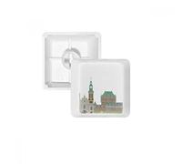 DIYthinker Canada Landmark And City Buildings Cartoon Pbt Keycaps For Mechanical Keyboard White Oem No Marking Print R1 MultiColor