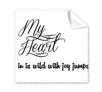 DIYthinker Famous Poetry Quote My Heart Joy Glasses Cloth Cleaning Cloth Gift Phone Screen Cleaner 5Pcs