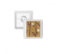 DIYthinker Flowers Leaves Drawing Classic pattern PBT Keycaps for Mechanical Keyboard White OEM No Marking Print R1