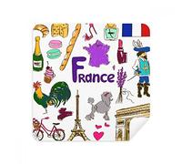 DIYthinker France Landscap Animals National Flag Glasses Cleaning Cloth Phone Screen Cleaner Suede Fabric 2Pcs