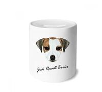 DIYthinker Jack Russell Terrier Dog Pet Animal Money Box Saving Banks Ceramic Coin Case Kids Adults 3.5 inch in height, 3.1 inch in diameter Multicolor