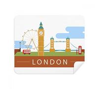 DIYthinker London Bridge Uk Big Ben The London Eye Phone Screen Cleaner Glasses Cleaning Cloth 2Pcs Suede Fabric