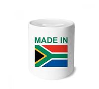 DIYthinker Made In South Africa Country Love Money Box Saving Banks Ceramic Coin Case Kids Adults 3.5 inch in height, 3.1 inch in diameter Multicolor
