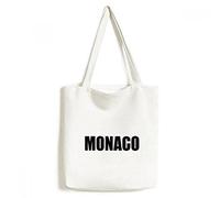DIYthinker Men Monaco Country Name Black Environmentally Tote Canvas Bag Shopping Handbag Craft Washable 33cm x 40 cm (13 inch x 16 inch) Multicolor