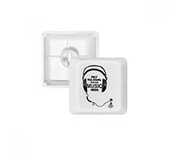 DIYthinker Music Earphone Song Sound Words Pbt Keycaps For Mechanical Keyboard White Oem No Marking Print R2 MultiColor