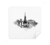 DIYthinker Naples Italy Landmark Ink City Painting Glasses Cleaning Cloth Phone Screen Cleaner Suede Fabric 2Pcs