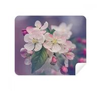 DIYthinker Pink Beautiful White Flowers Phone Screen Cleaner Glasses Cleaning Cloth 2Pcs Suede Fabric