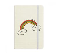 DIYthinker Rainbow Weather Wind Illustration Pattern Notebook Fabric Hard Cover Classic Journal Diary A5 A5 (144 X 210mm) Multicolor