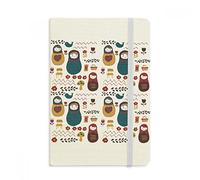 DIYthinker Russia Dolls Flower Poster Russian Matryoshka Notebook Fabric Hard Cover Classic Journal Diary A5 A5 (144 X 210mm) Multicolor