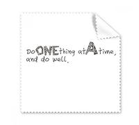 DIYthinker Slogan Do One Thing At A Time And Do Well Glasses Cloth Cleaning Cloth Gift Phone Screen Cleaner 5Pcs
