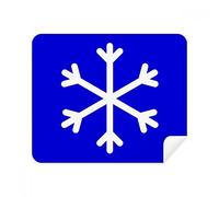 DIYthinker Snow Blue Square Warning Mark Phone Screen Cleaner Glasses Cleaning Cloth 2Pcs Suede Fabric
