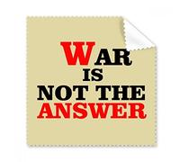 DIYthinker War Is Not The Answer Love Peace World Glasses Cloth Cleaning Cloth Phone Screen Cleaner 5Pcs Gift