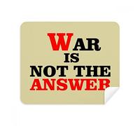 DIYthinker War Is Not The Answer Love Peace World Phone Screen Cleaner Glasses Cleaning Cloth 2Pcs Suede Fabric