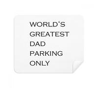 DIYthinker World'S Greatest Dad Father'S Festival Quote Phone Screen Cleaner Glasses Cleaning Cloth 2Pcs Suede Fabric