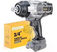 DIYtoolifz 3/4" Cordless Impact Wrench Compatible with Dewalt 20V Battery: 1850FT-LBS(2500N.m) High Torque Impact Driver, Auto-Stop Reverse, 4-Speed Heavy Duty Impact for Car/Truck/Mower(Bare Tool)