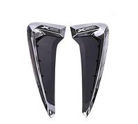 DIYUCAR 2X ABS Car Front Fender Side Air Vent Cover Trim For X Series X5 F15 X5M F85 Shark Gills Side Vent Car Sticker Accessory (Silver XDRIVE LOGO)