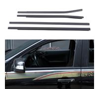 DIYUCAR 4PCS Weatherstrip Window Molding Trim Seal Compatible with Ford Ranger 2013-2021, Black Outer Door Window Trim Seal Belt, Replacement Parts
