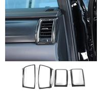 DIYUCAR ABS Carbon Fiber Car Dashboard Center Console Air Conditioning Vent Outlet Cover Frame Decor Trim For Ford Ranger Everest 2015-2021 Car Accessories