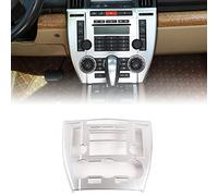 DIYUCAR ABS Plastic Car Central Air Conditioning Mode Panel Frame Cover Decorative Sticker Trim For Land Rover Freelander 2 2007-2012 Interior Accessories (Silver)