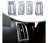 DIYUCAR ABS Plastic Chrome Car Interior Centre Control Dashboard Side Air Conditioning Air Vent Cover Frame Decoration Trim For Freelander 2 2008-2016 Auto Accessories