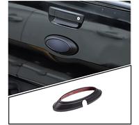 DIYUCAR ABS Plastic Matte Black Car Rear Badge Ring Logo Frame Cover Trim For Ford Ranger 2015-2021 Auto Accessories