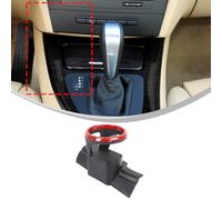 DIYUCAR Car Center Console Gear Shift Panel Side Water Cup Holder Drink Stand For 3 Series E90 E91 E92 E93 2005-2012,Car Cup Holder for Water Coffee Juice Bottle Stand (Left Side, Red)