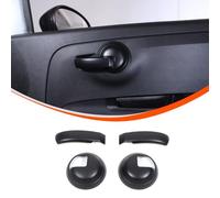 DIYUCAR Car Inner Door Handle Cover Trim Sticker Compatible with Fiat 500 Abarth 595 2010-2024 Interior Accessories (Matte Black)