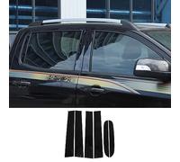 DIYUCAR Door Window Pillar Trim, 4PCS Car Window Pillar Post Trim Window Pillar Molding Gloss Black Decoration Sticker for Ranger Wildtrak T7 T8 2015-2021