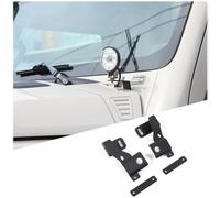 DIYUCAR Hood Hinge LED Ditch Light Mounting Brackets Compatible with Ineos Grenadier 2020-2024 for Auxiliary Offroad LED Work Light Pods, Black, Car Accessories