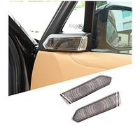 DIYUCAR Stainless Steel Car Interior Front Door Speaker Window A Pillar Cover Trim For LR Range Rover Sport Vogue L460 2023 Car Accessories (Gloss Silver)