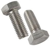 Diyuk A2 Stainless Steel Hexagon Head Bolts (Din 933) - Fully Threaded Metric - 50 Pcs - M5 X 55mm
