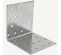 DIYUK Angle Bracket Size: 80X80X40X2mm ( Pack Of: 1 ) Heavy Duty Galvanised Steel Corner Brackets