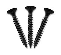 Diyuk Coarse Thread Drywall Screws For Timber Studs - Black Phosphate - Length: 120mm - Pack Of 10