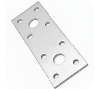 Diyuk Flat Joining Plate Lp2 140X55X2.5mm (Pack Of: 20) Flat Bracket Heavy Duty Z275 Galvanised 2.5mm Structural Connector