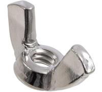 DIYUK M10 Wing Nuts, Butterfly Nuts DIN 315, Zinc Plated Steel, Pack of 10 | American form, rounded ergonomic grip for tool-free hand tightening, 1.5mm thread pitch, 37.0mm span